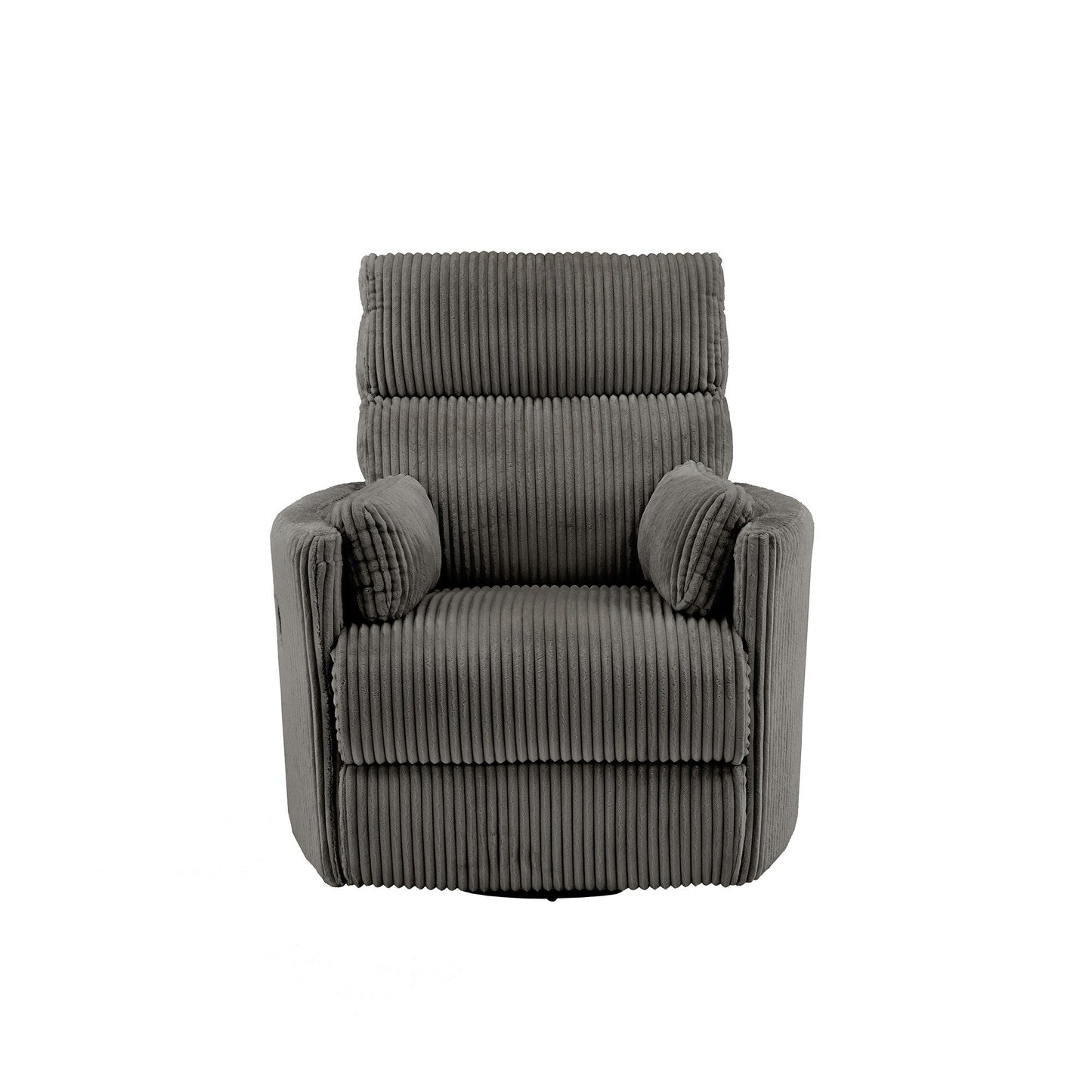 Fauteuil inclinable pivotant manuel Montclair en velours côtelé par iNSPIRE Q Classic
