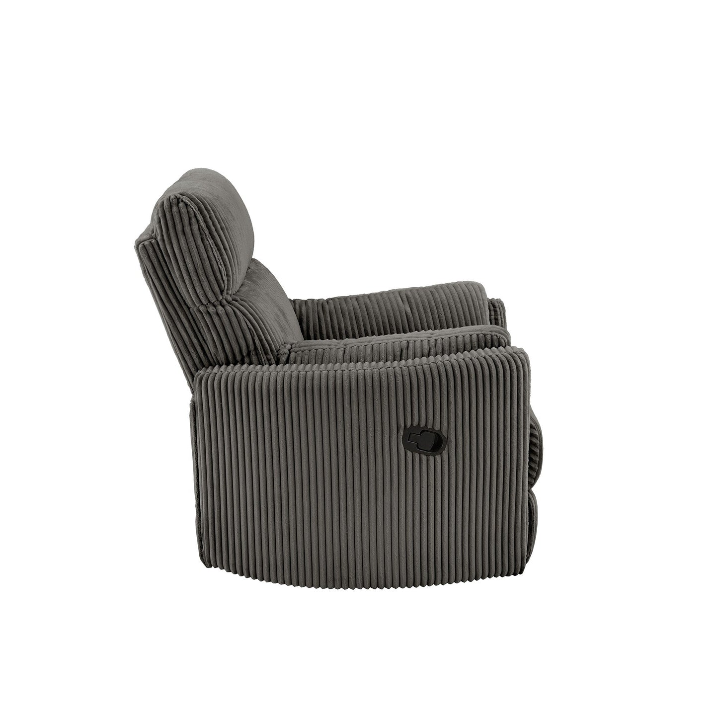 Fauteuil inclinable pivotant manuel Montclair en velours côtelé par iNSPIRE Q Classic