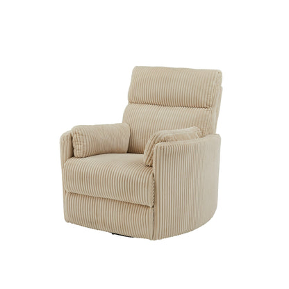 Fauteuil inclinable pivotant manuel Montclair en velours côtelé par iNSPIRE Q Classic
