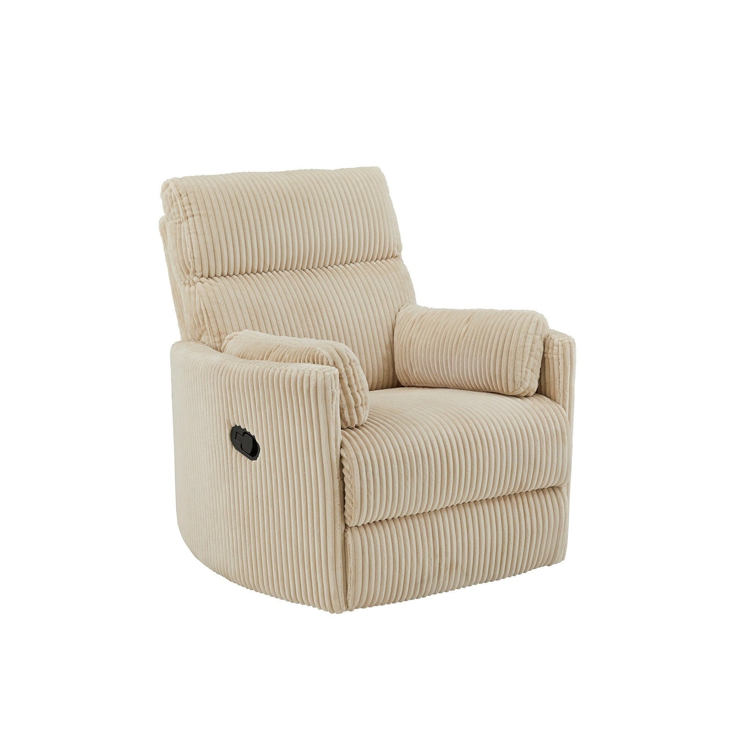 Fauteuil inclinable pivotant manuel Montclair en velours côtelé par iNSPIRE Q Classic