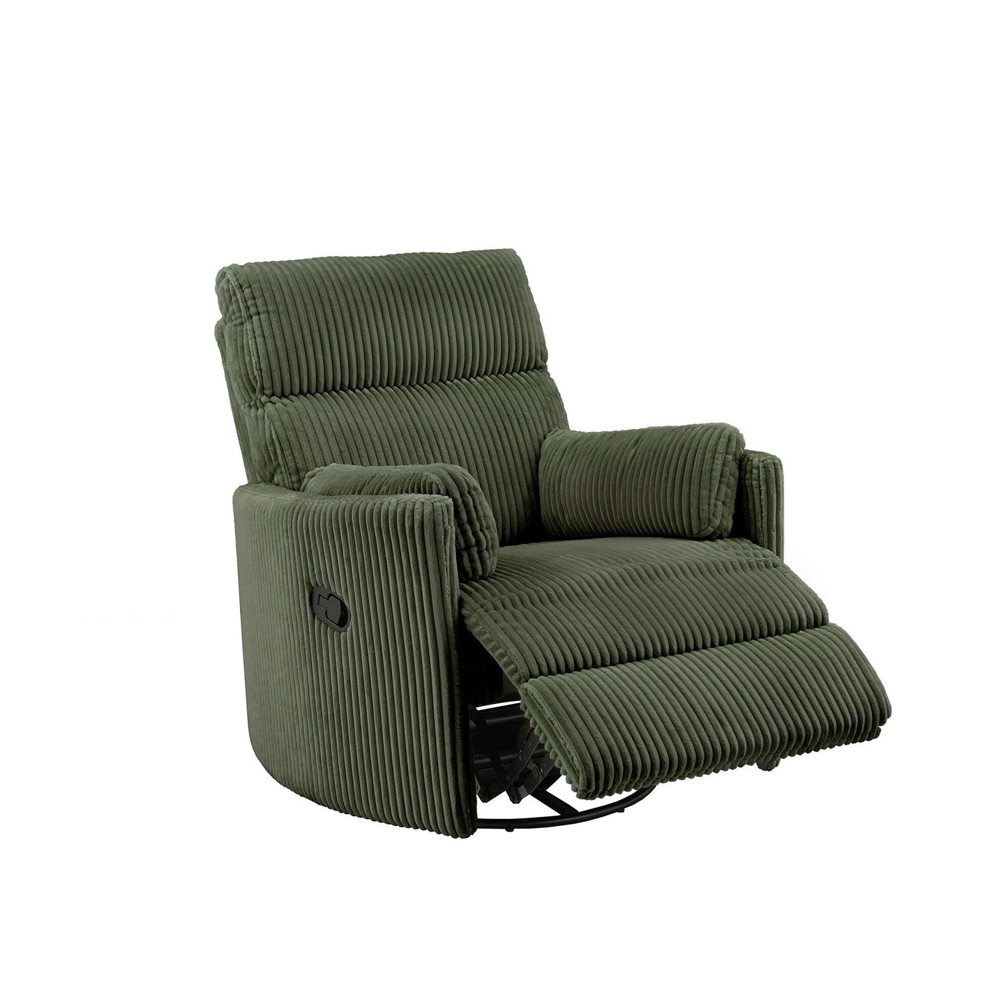 Fauteuil inclinable pivotant manuel Montclair en velours côtelé par iNSPIRE Q Classic