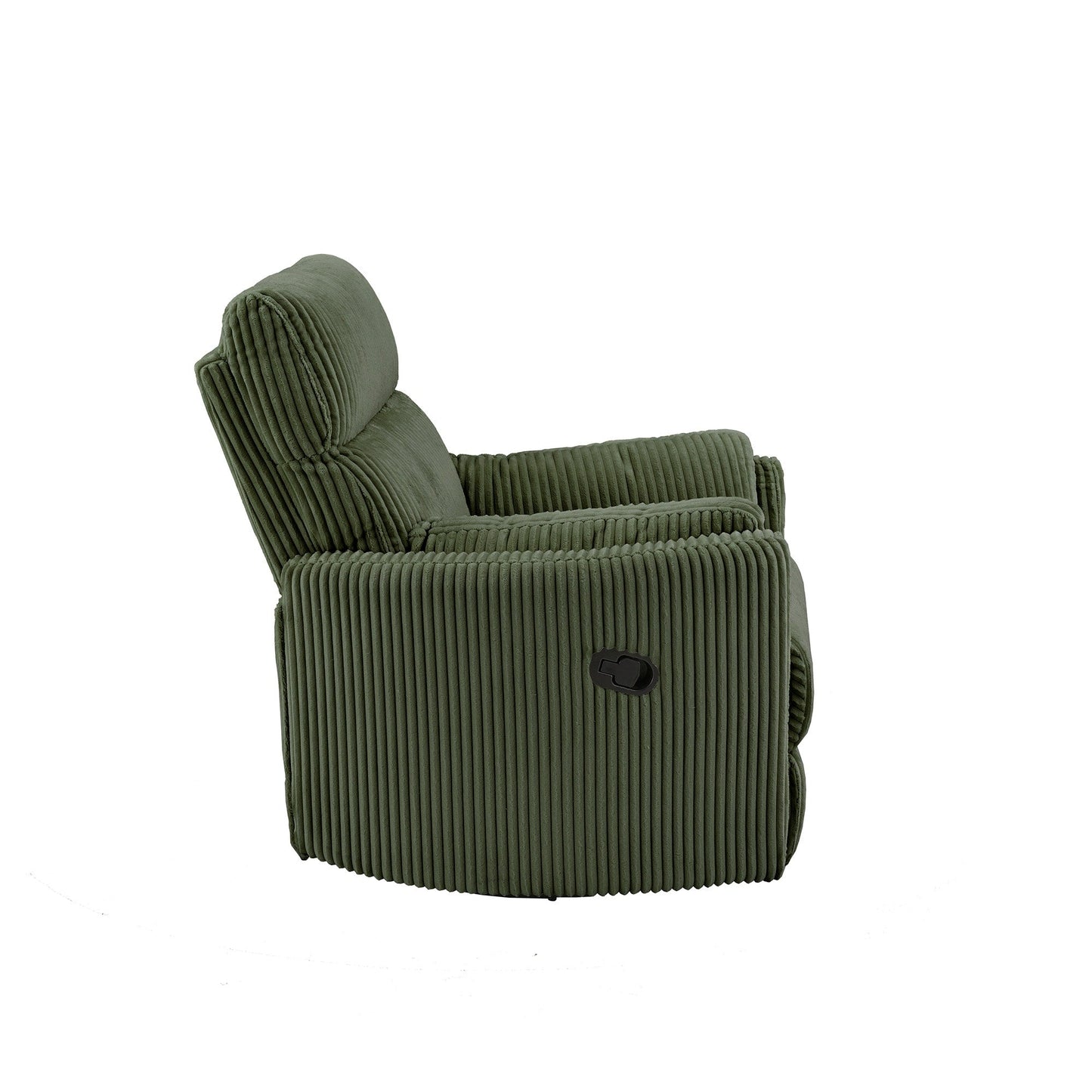Fauteuil inclinable pivotant manuel Montclair en velours côtelé par iNSPIRE Q Classic
