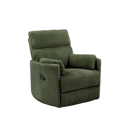 Fauteuil inclinable pivotant manuel Montclair en velours côtelé par iNSPIRE Q Classic