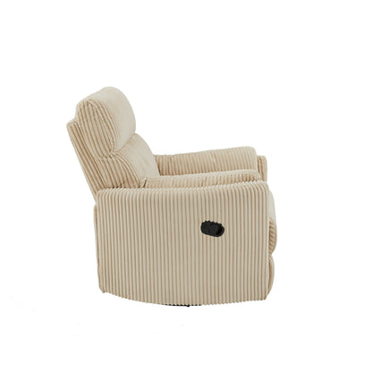 Fauteuil inclinable pivotant manuel Montclair en velours côtelé par iNSPIRE Q Classic