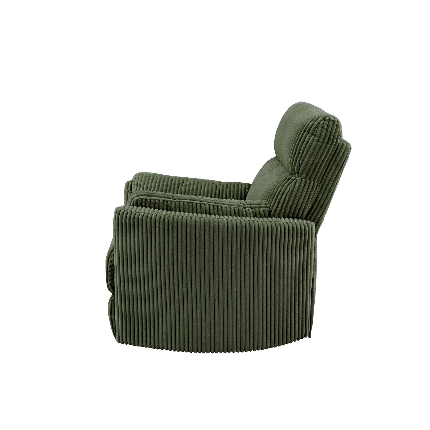 Fauteuil inclinable pivotant manuel Montclair en velours côtelé par iNSPIRE Q Classic