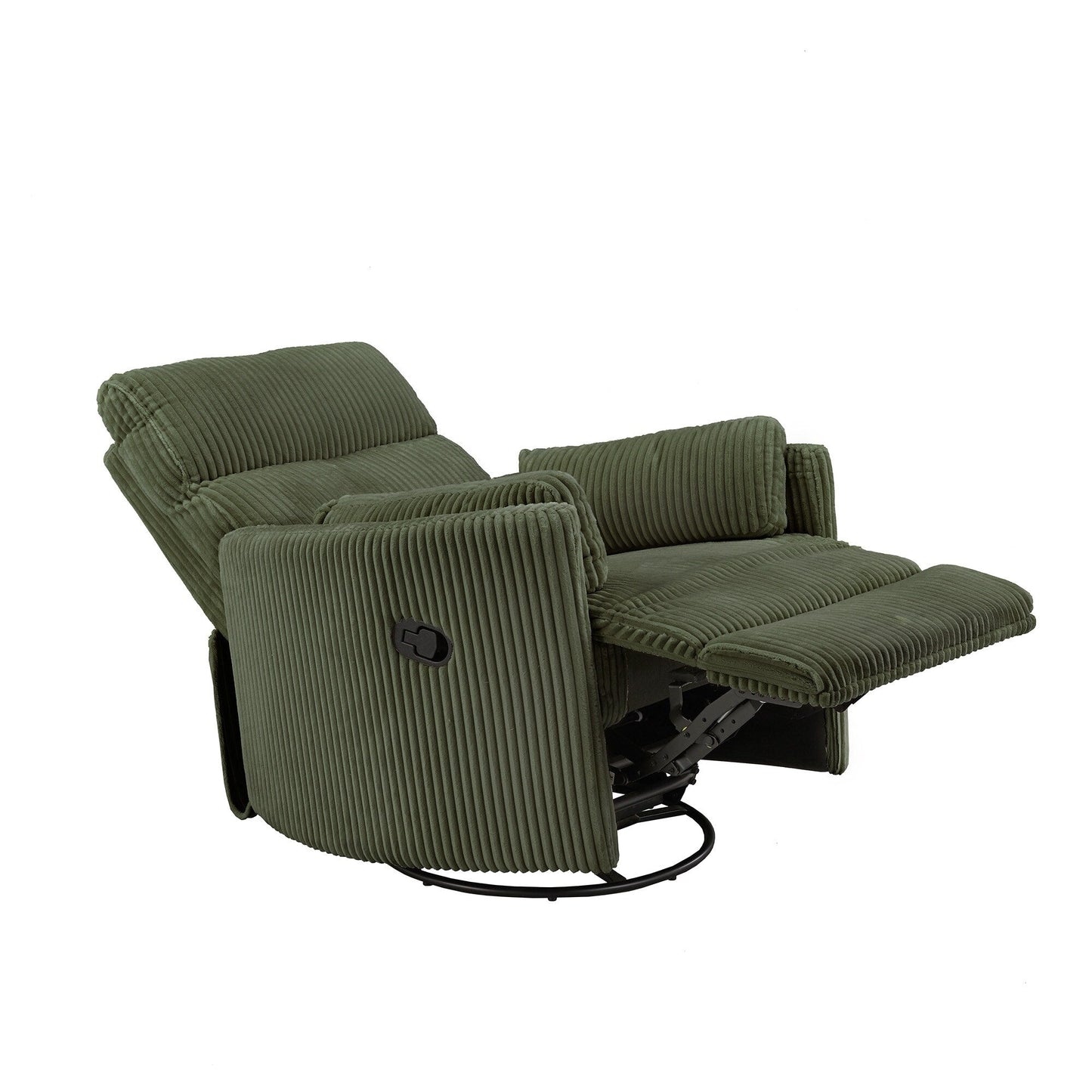 Fauteuil inclinable pivotant manuel Montclair en velours côtelé par iNSPIRE Q Classic