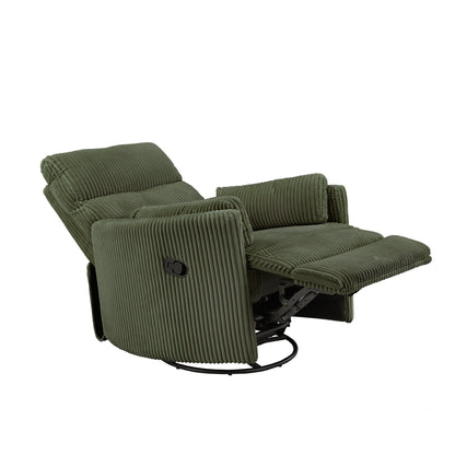 Fauteuil inclinable pivotant manuel Montclair en velours côtelé par iNSPIRE Q Classic