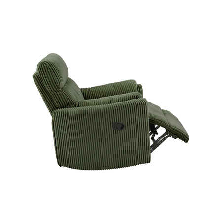 Fauteuil inclinable pivotant manuel Montclair en velours côtelé par iNSPIRE Q Classic