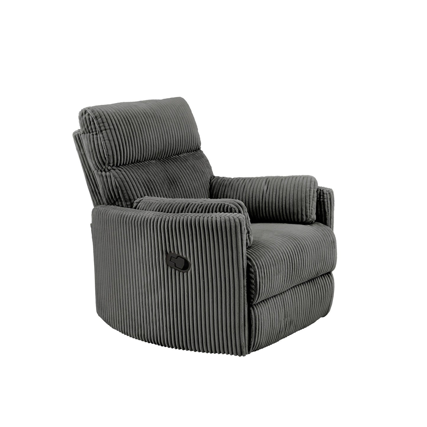Fauteuil inclinable pivotant manuel Montclair en velours côtelé par iNSPIRE Q Classic