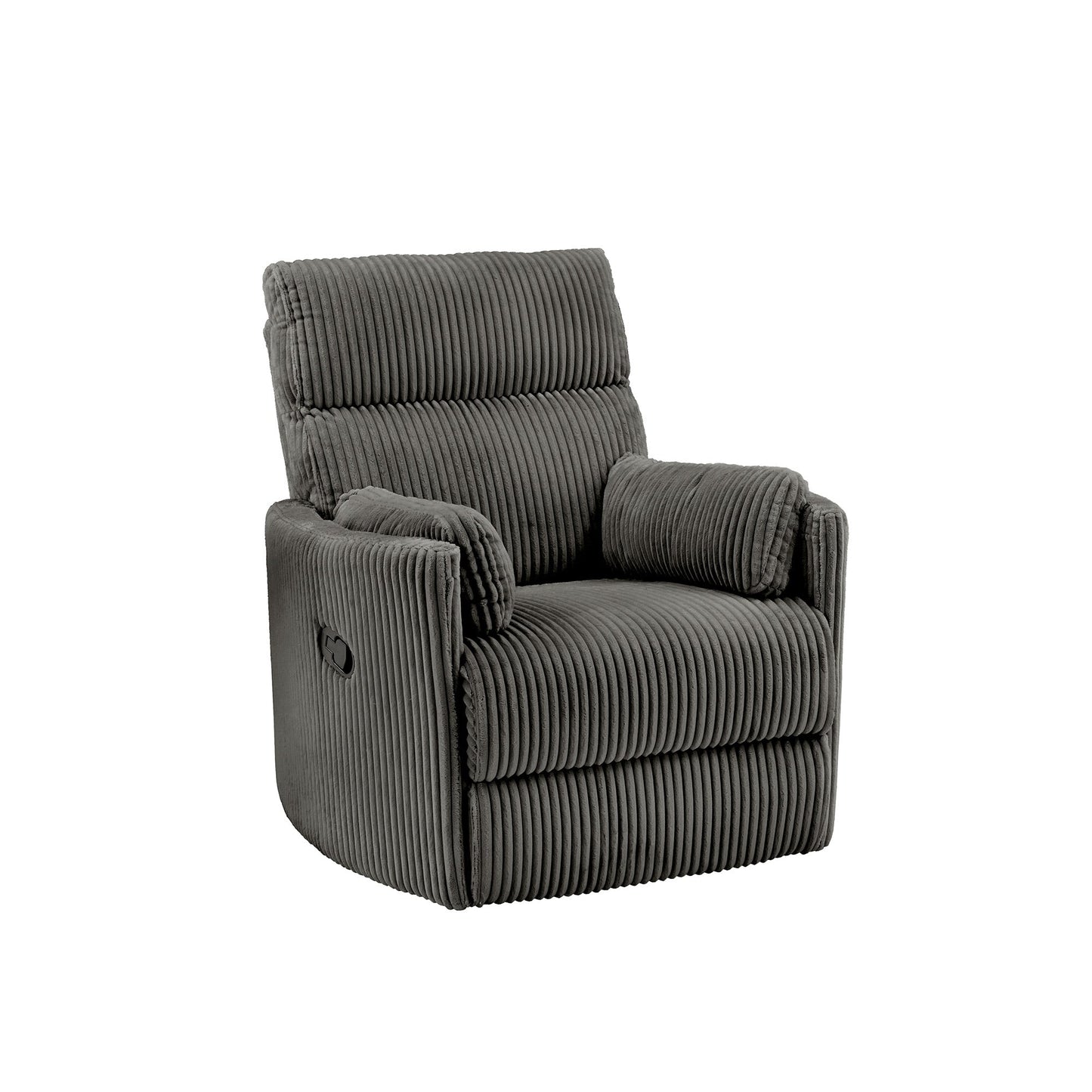Fauteuil inclinable pivotant manuel Montclair en velours côtelé par iNSPIRE Q Classic