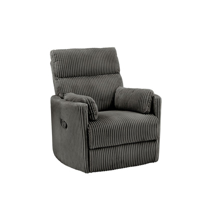 Fauteuil inclinable pivotant manuel Montclair en velours côtelé par iNSPIRE Q Classic