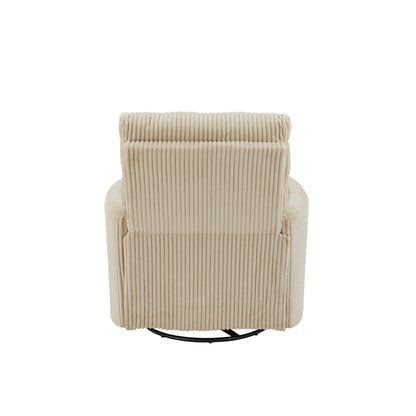 Fauteuil inclinable pivotant manuel Montclair en velours côtelé par iNSPIRE Q Classic