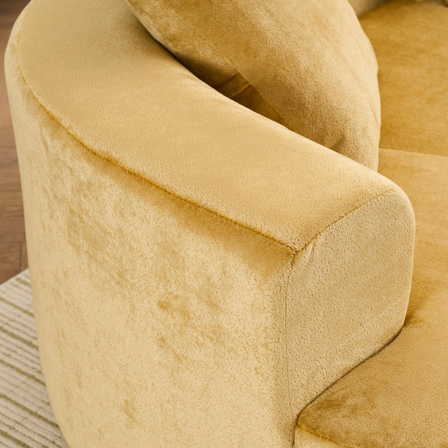 Canapé en forme de lune, canapé-lit moderne pour chat avec siège profond, canapé à compression en éponge sans assemblage