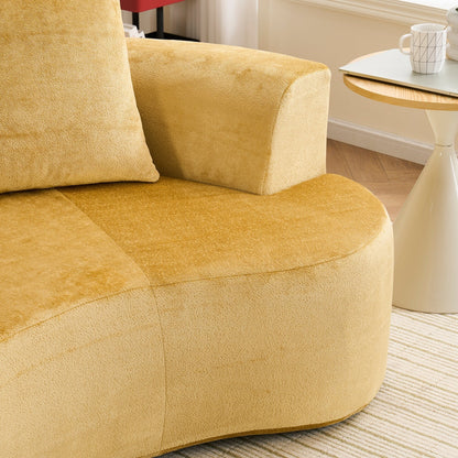 Canapé en forme de lune, canapé-lit moderne pour chat avec siège profond, canapé à compression en éponge sans assemblage