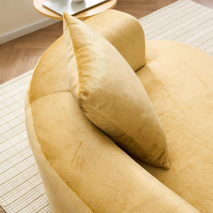 Canapé en forme de lune, canapé-lit moderne pour chat avec siège profond, canapé à compression en éponge sans assemblage