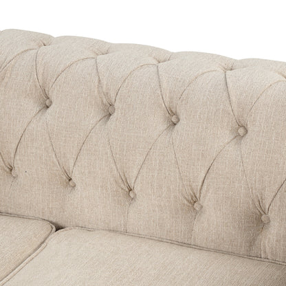 Canapé Chesterfield de Morden Fort, meubles de salon, canapés en lin