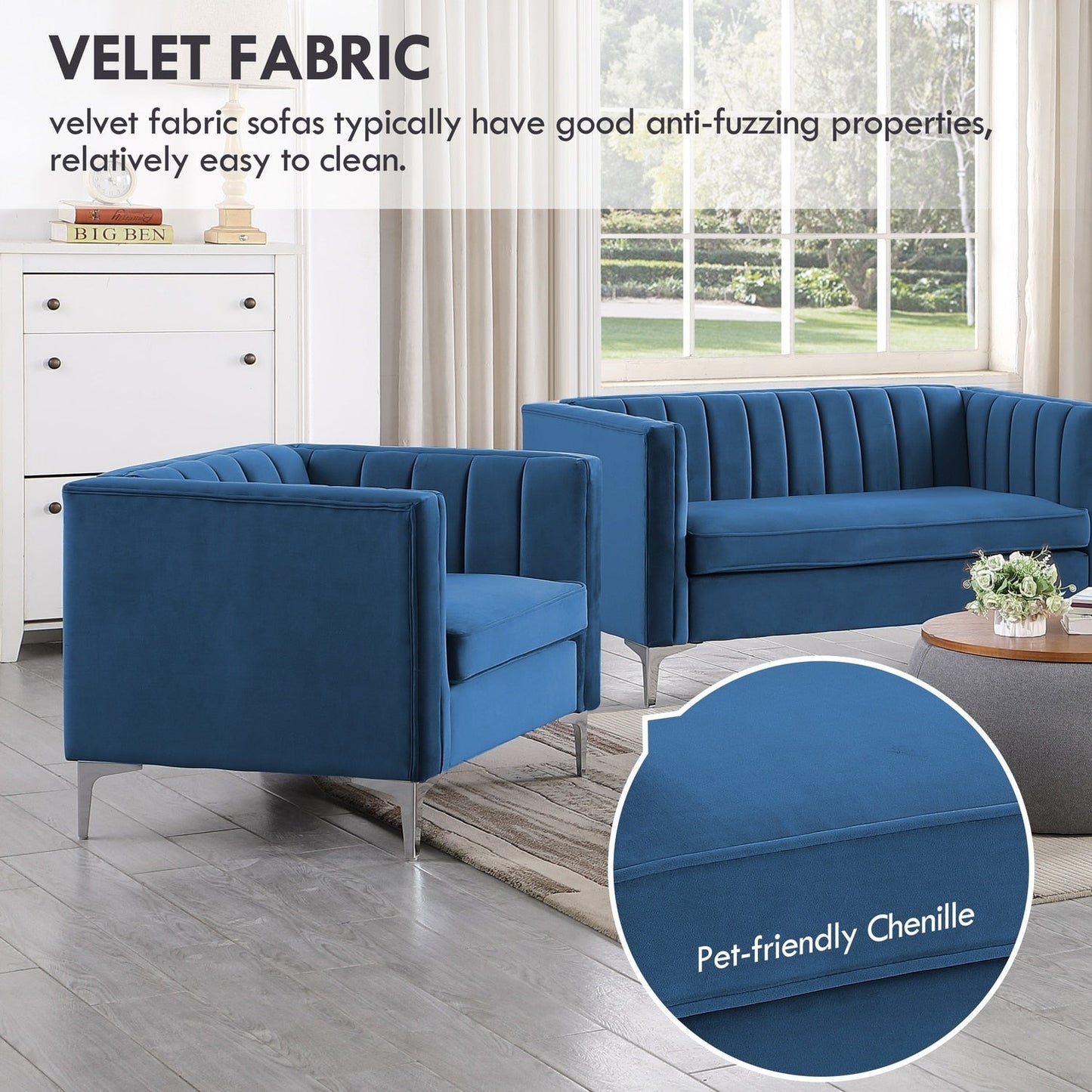 Canapé d'appoint rembourré Morden Fort pour salon