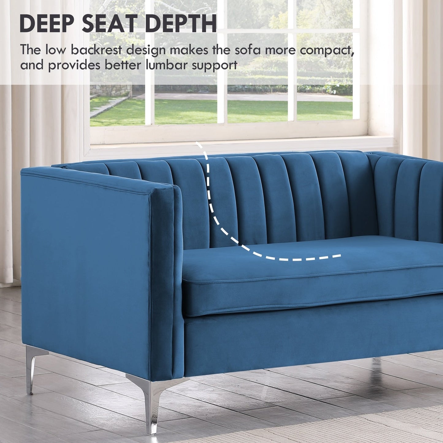 Canapé d'appoint rembourré Morden Fort pour salon