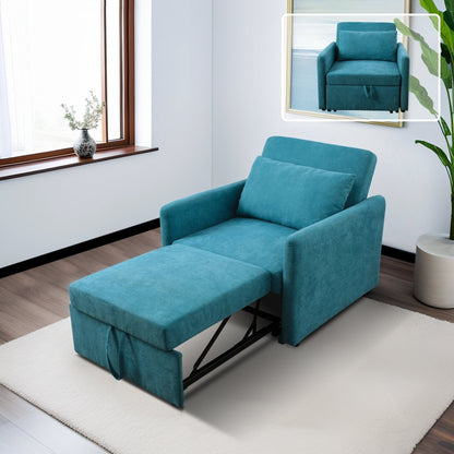 Canapé-lit pliable multifonction en tissu