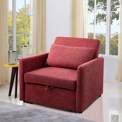 Canapé-lit pliable multifonction en tissu