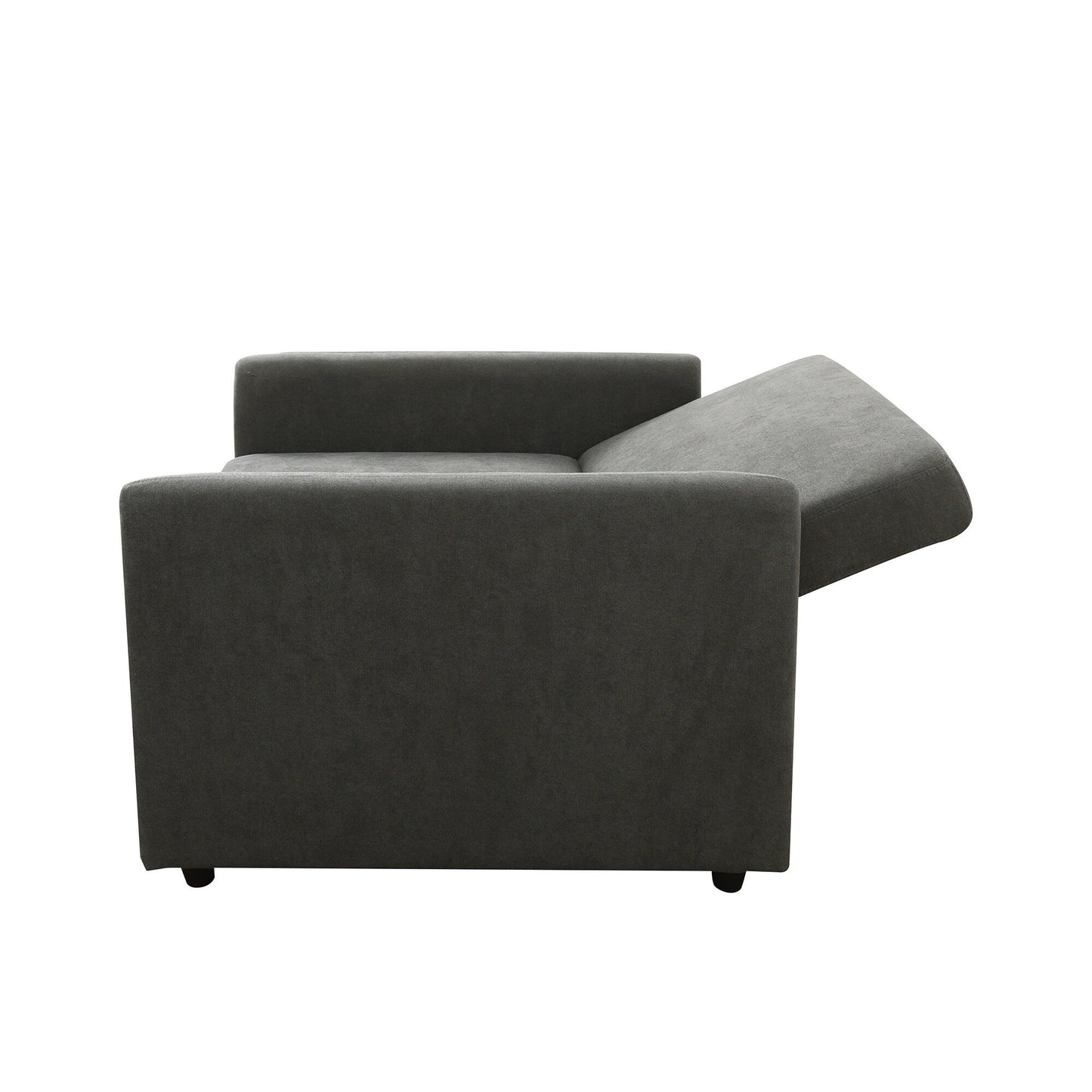 Canapé-lit pliable multifonction en tissu