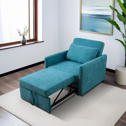 Canapé-lit pliable multifonction en tissu