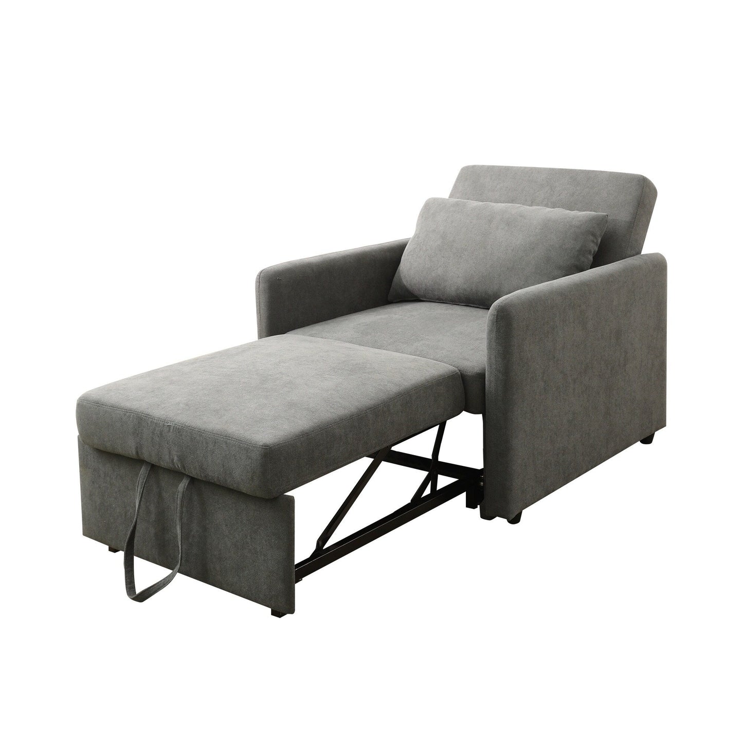 Canapé-lit pliable multifonction en tissu