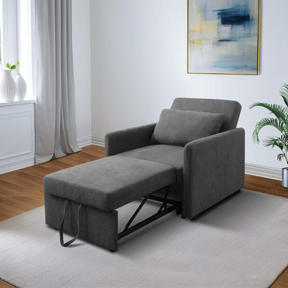 Canapé-lit pliable multifonction en tissu