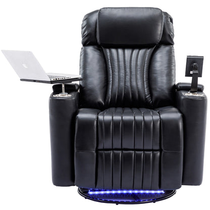 Fauteuil inclinable électrique multifonctionnel pivotant à 270° pour home cinéma