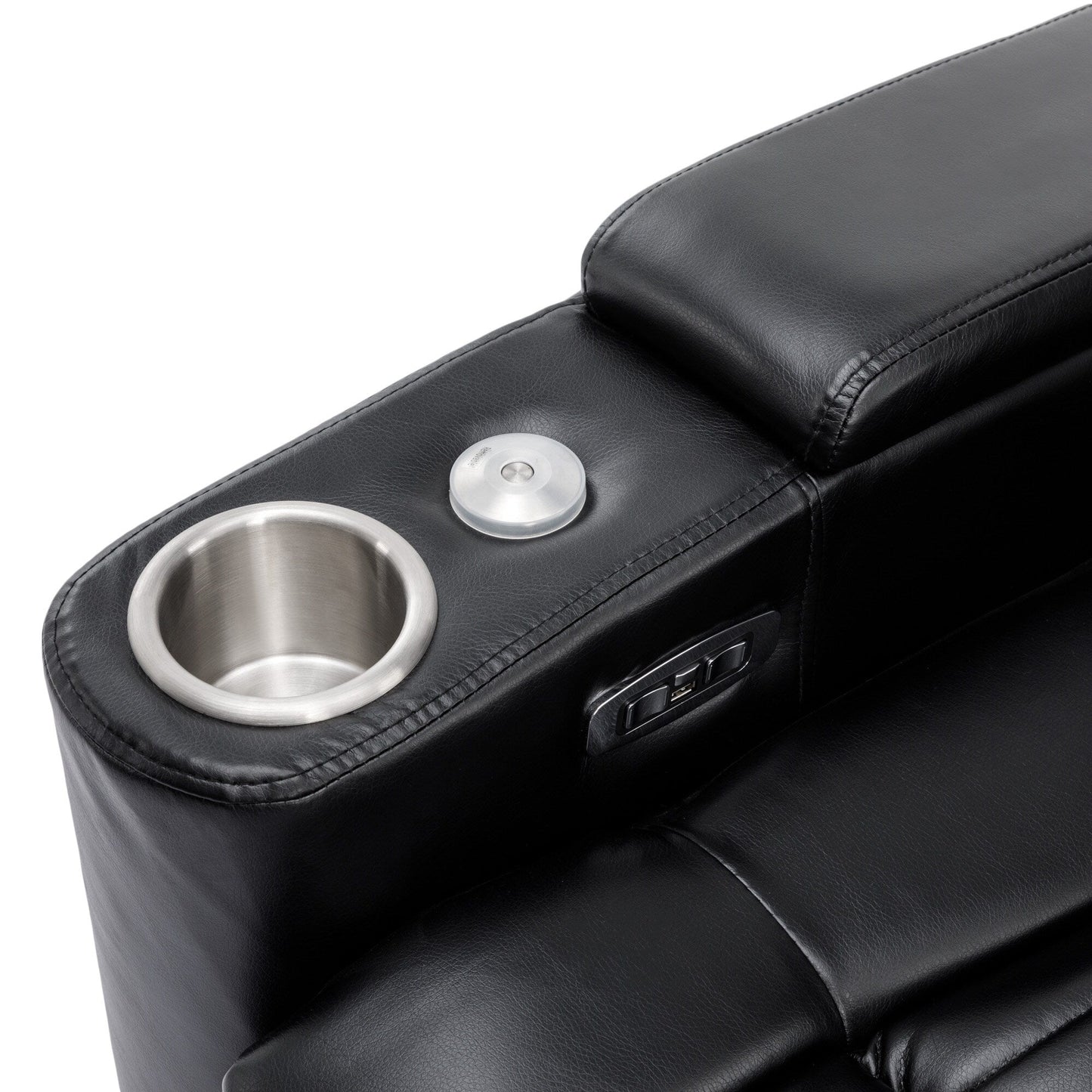 Fauteuil inclinable électrique multifonctionnel pivotant à 270° pour home cinéma