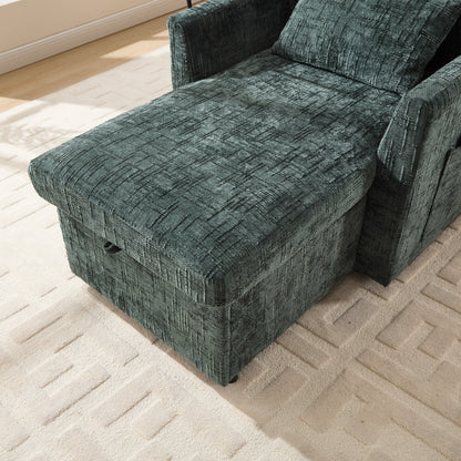 Canapé inclinable multifonction pour personne paresseuse, dossier de rangement avec support pour téléphone portable, fauteuil de loisirs simple en chenille