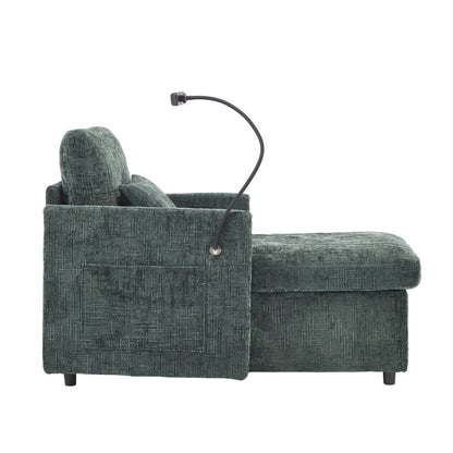 Canapé inclinable multifonction pour personne paresseuse, dossier de rangement avec support pour téléphone portable, fauteuil de loisirs simple en chenille