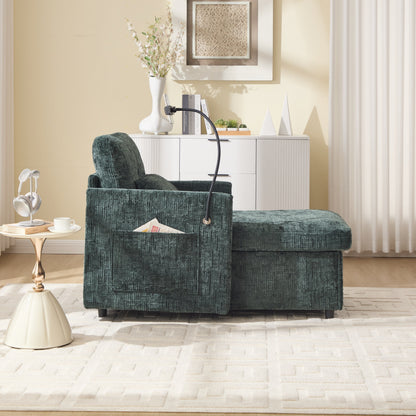 Canapé inclinable multifonction pour personne paresseuse, dossier de rangement avec support pour téléphone portable, fauteuil de loisirs simple en chenille