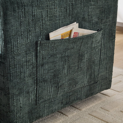 Canapé inclinable multifonction pour personne paresseuse, dossier de rangement avec support pour téléphone portable, fauteuil de loisirs simple en chenille