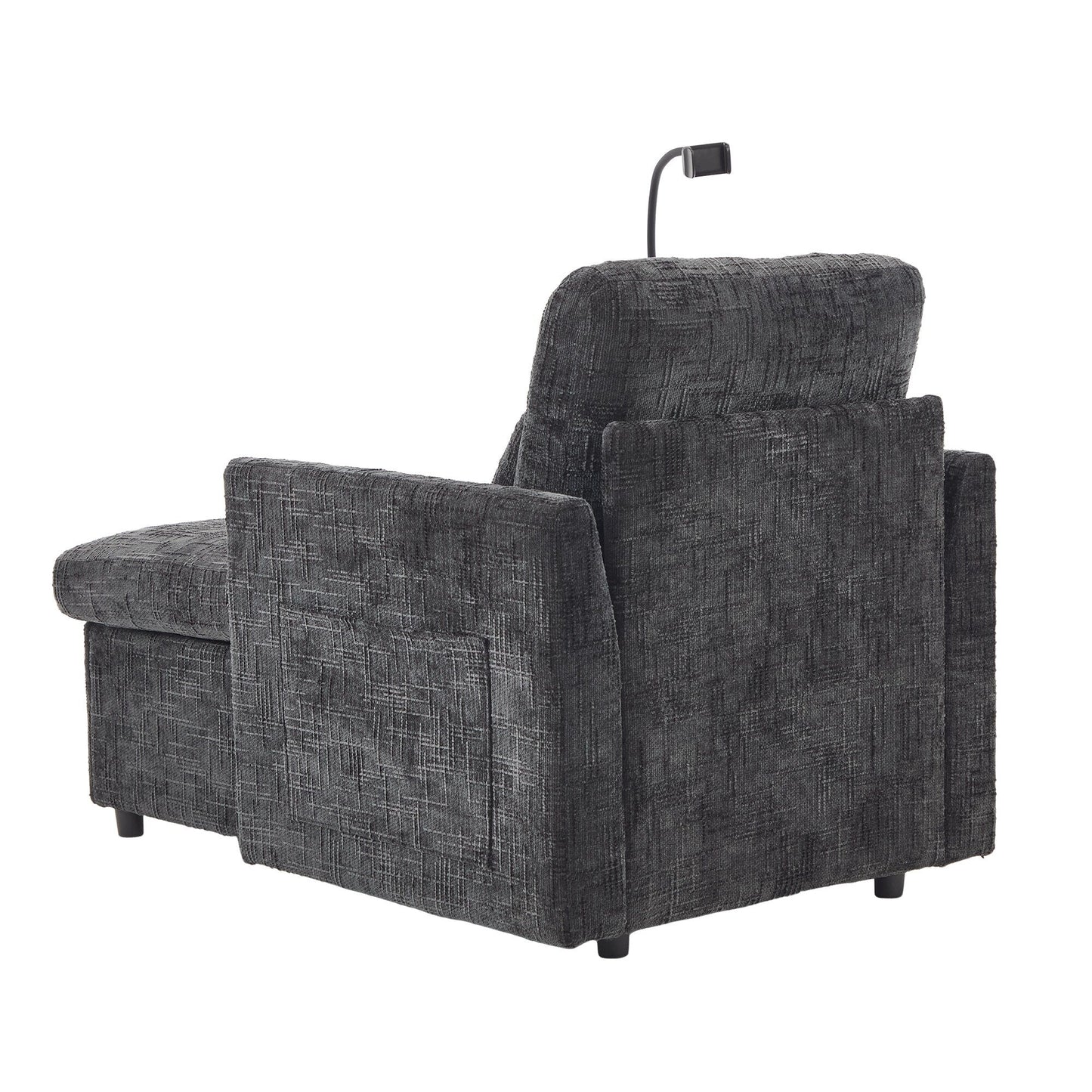 Canapé inclinable multifonction pour personne paresseuse, dossier de rangement avec support pour téléphone portable, fauteuil de loisirs simple en chenille