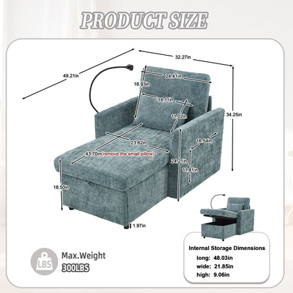 Canapé inclinable multifonction pour personne paresseuse, dossier de rangement avec support pour téléphone portable, fauteuil de loisirs simple en chenille