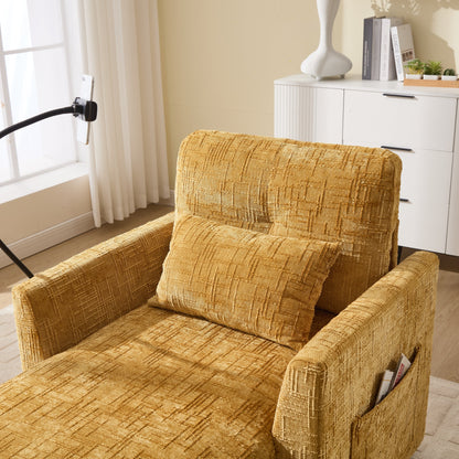 Canapé inclinable multifonction pour personne paresseuse, dossier de rangement avec support pour téléphone portable, fauteuil de loisirs simple en chenille