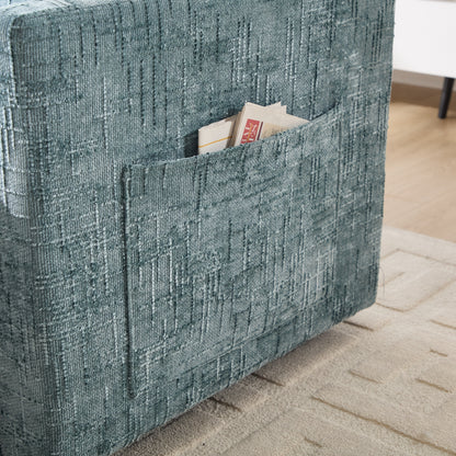 Canapé inclinable multifonction pour personne paresseuse, dossier de rangement avec support pour téléphone portable, fauteuil de loisirs simple en chenille