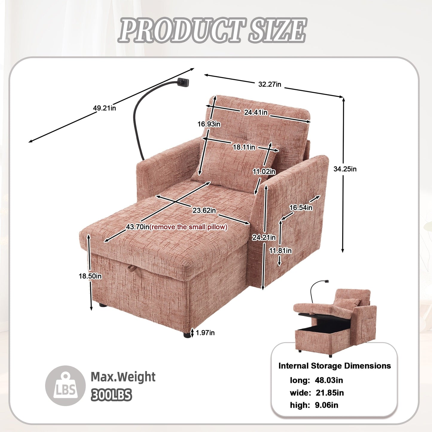 Canapé inclinable multifonction pour personne paresseuse, dossier de rangement avec support pour téléphone portable, fauteuil de loisirs simple en chenille