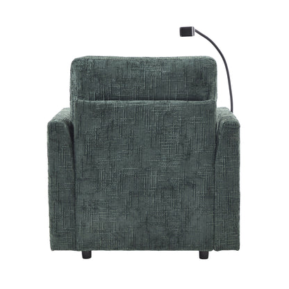 Canapé inclinable multifonction pour personne paresseuse, dossier de rangement avec support pour téléphone portable, fauteuil de loisirs simple en chenille
