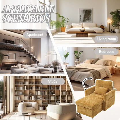 Canapé inclinable multifonction pour personne paresseuse, dossier de rangement avec support pour téléphone portable, fauteuil de loisirs simple en chenille