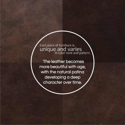 Canapé Poly &amp; Bark Napa 88.5 - Cuir italien véritable