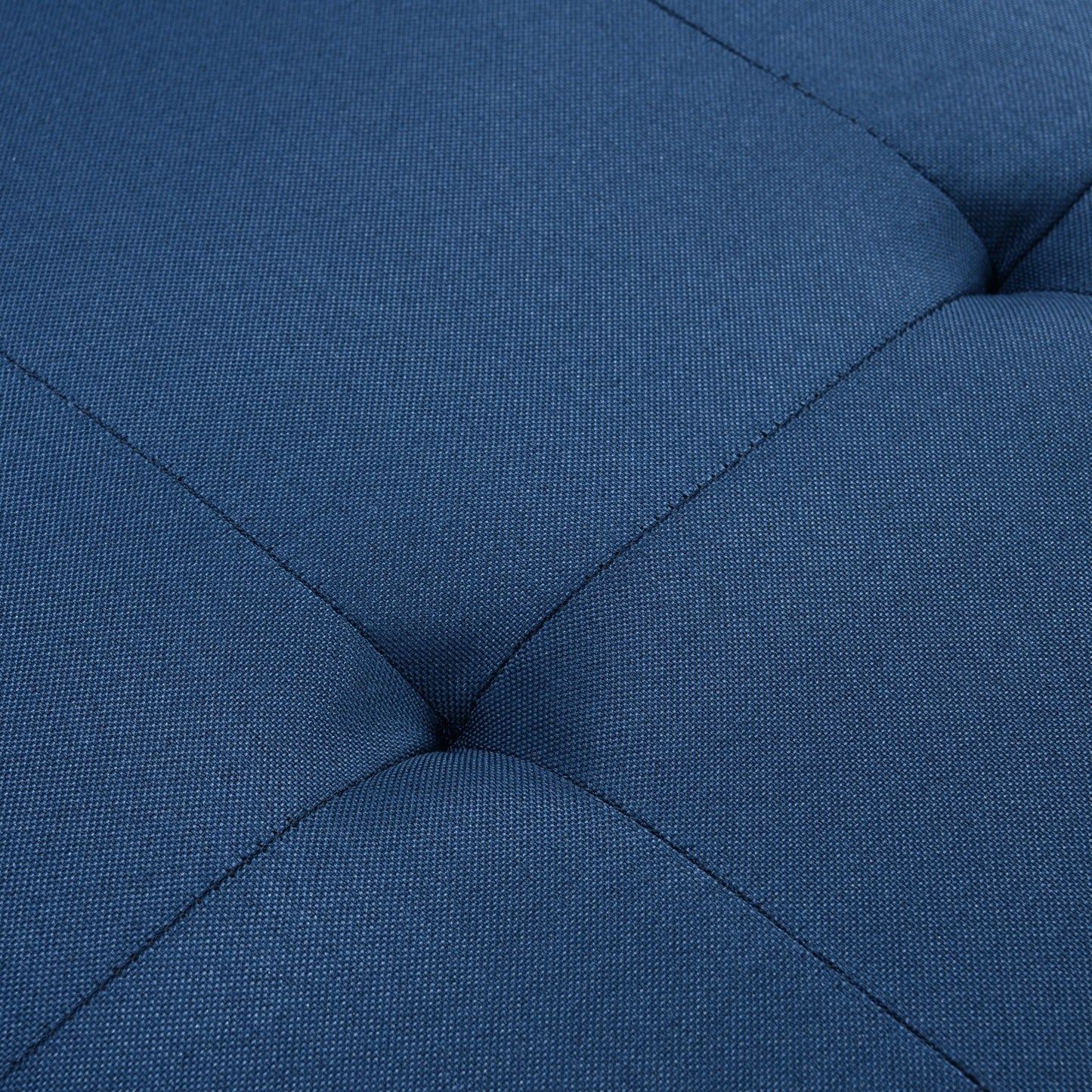 Canapé-lit convertible 3 en 1 moderne bleu marine de 27,5 po avec dossier réglable et oreiller pour le salon