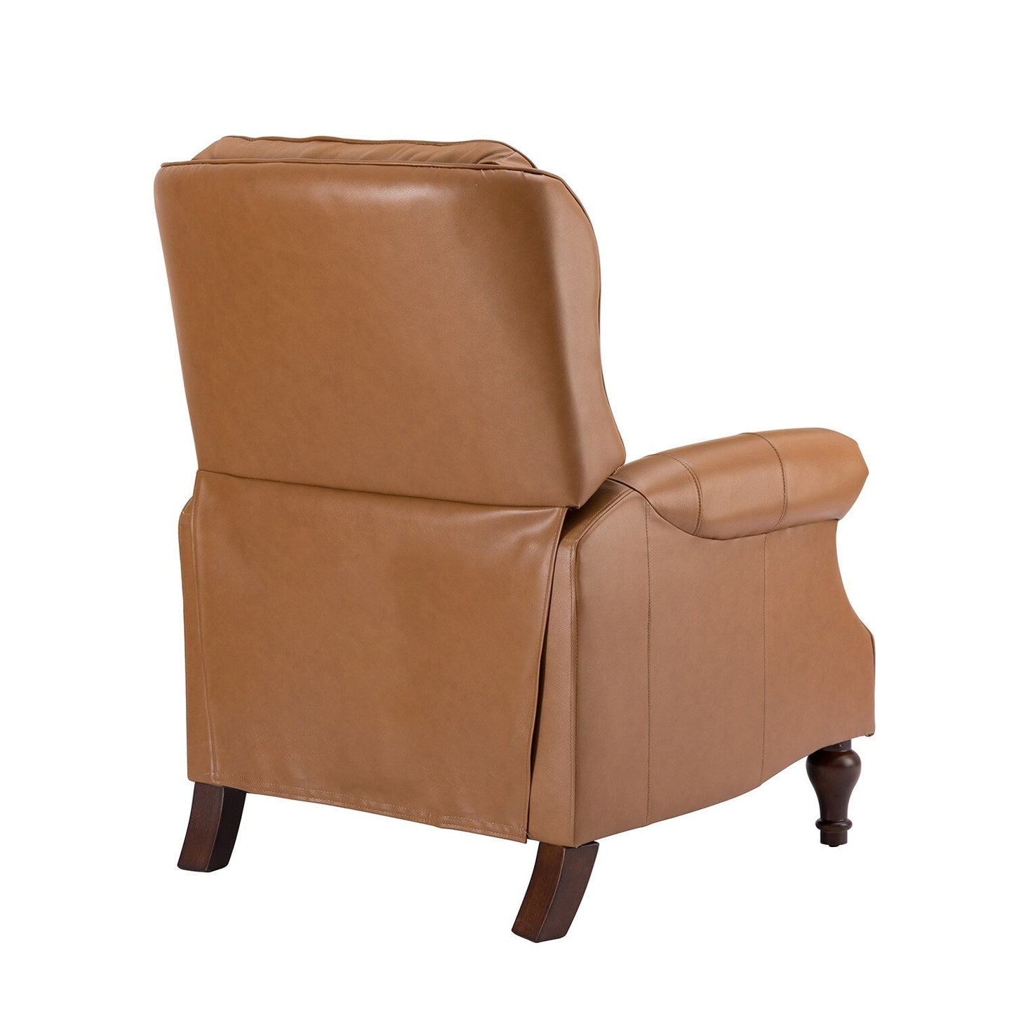 Fauteuil inclinable Nestor Mid-Century en cuir véritable avec pieds en bois massif par HULALA HOME