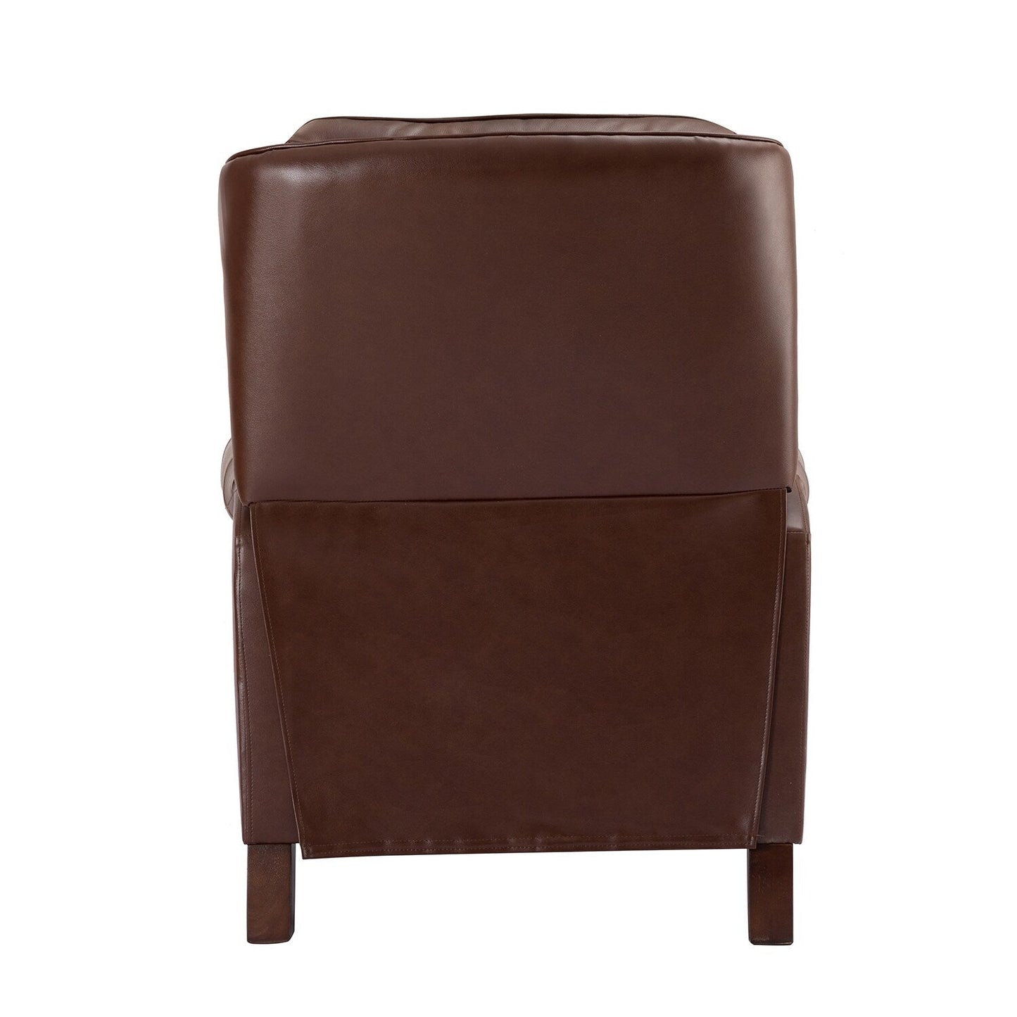 Fauteuil inclinable Nestor Mid-Century en cuir véritable avec pieds en bois massif par HULALA HOME