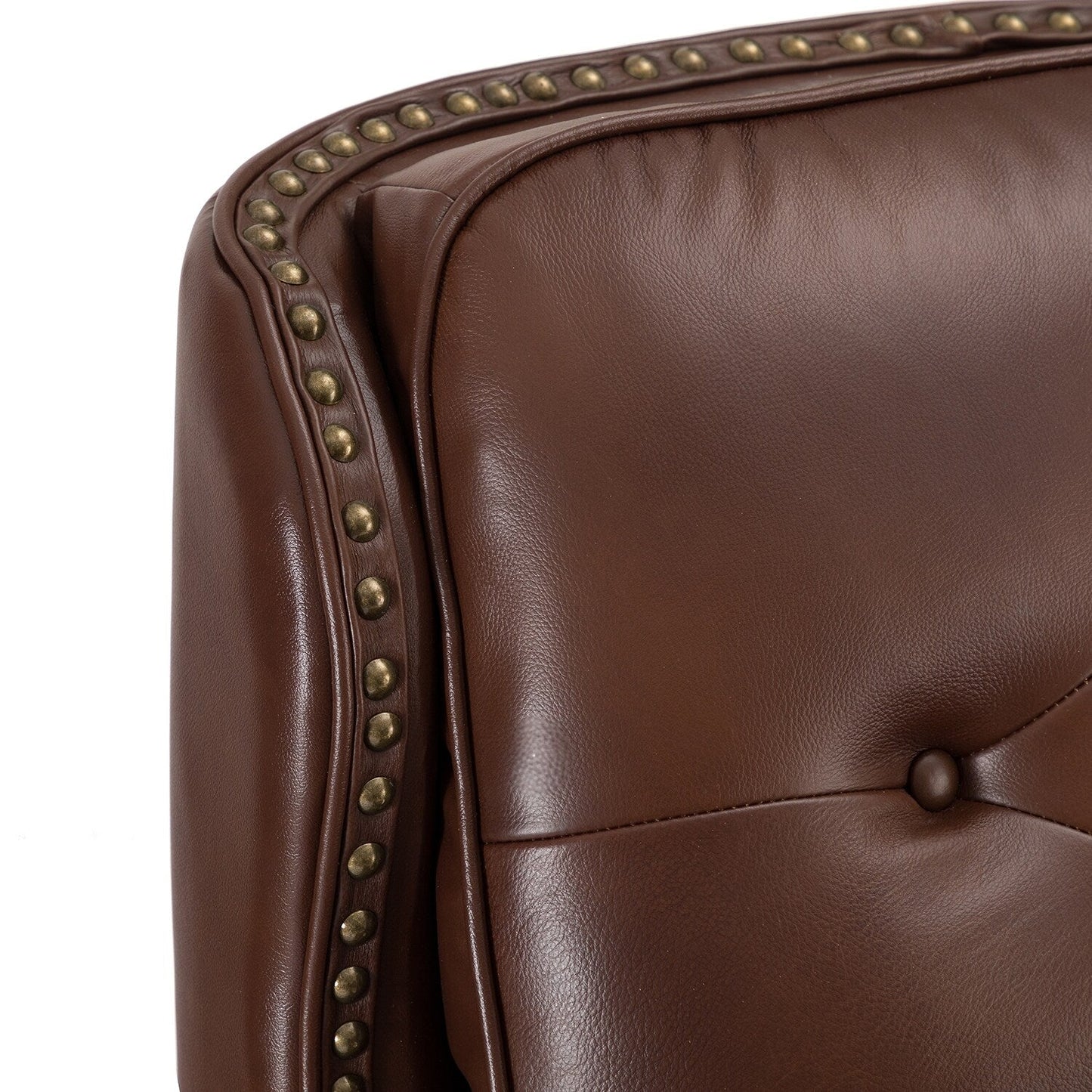 Fauteuil inclinable Nestor Mid-Century en cuir véritable avec pieds en bois massif par HULALA HOME