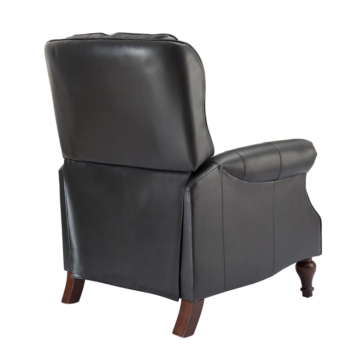 Fauteuil inclinable Nestor Mid-Century en cuir véritable avec pieds en bois massif par HULALA HOME