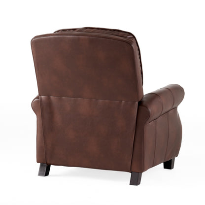 Fauteuil inclinable en PU bicolore Neville par Christopher Knight Home