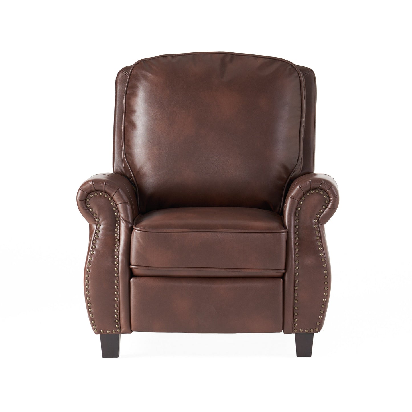 Fauteuil inclinable en PU bicolore Neville par Christopher Knight Home