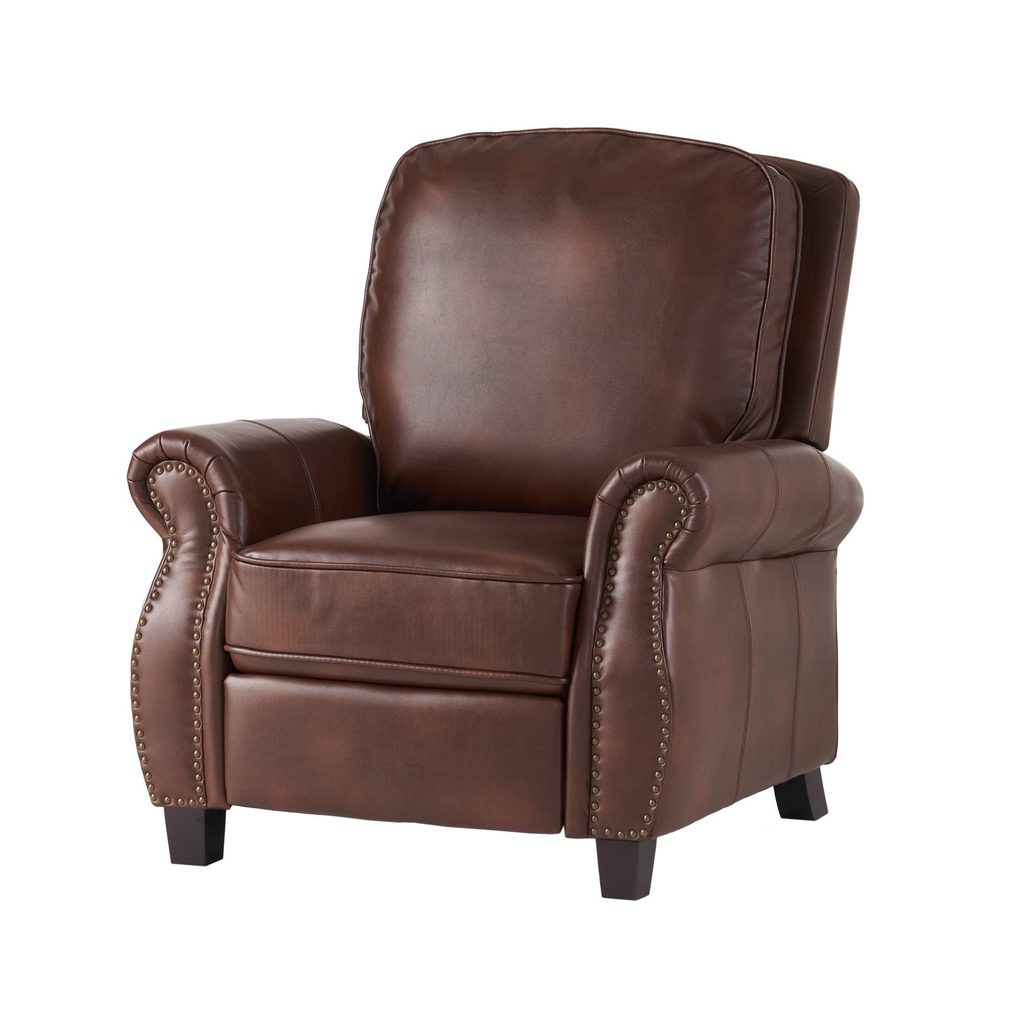 Fauteuil inclinable en PU bicolore Neville par Christopher Knight Home